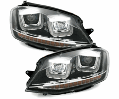 VW Golf 7 R Look koplampen met LED pinkers