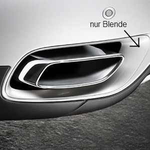 Afdekkinng bumper voor Performance uitlaten BMW X6 E71