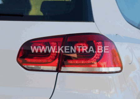 VW Golf 6 GTI R20 Look LED Achterlichten 4 delige Kersen Rood 