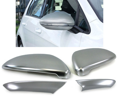 Volkswagen Golf 7 VII Spiegelkappen mat aluminium