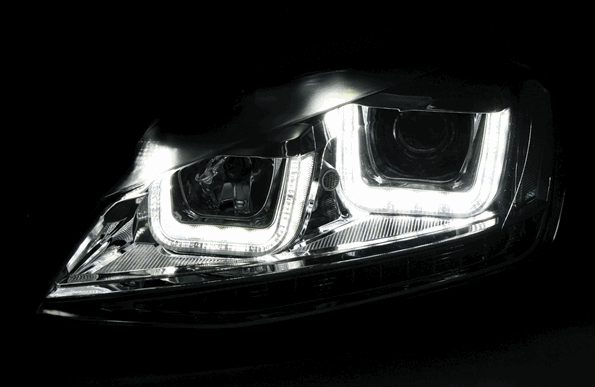 VW Golf 7 R Look koplampen met LED pinkers