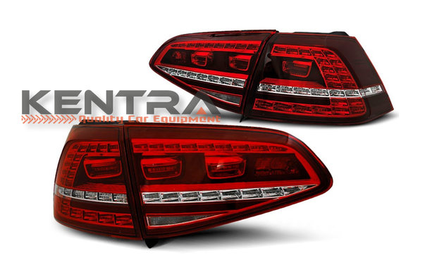 Volkswagen Golf 7 VII GTI GTD Kersenrode LED achterlichten