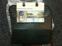BMW E90 E91 E92 E93 Allweather automatten met inzetstuk van textiel Voorin 